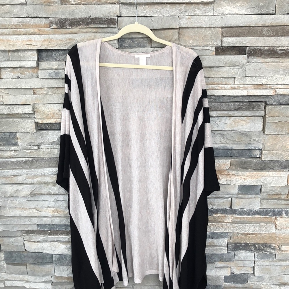 Long M/L cardigan/kimono! Beige and black!